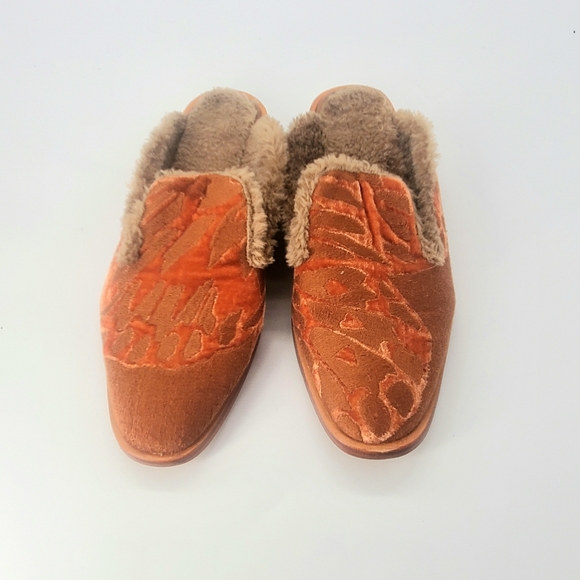 Free People Shoes - Free people butterfly faux fur lined mules